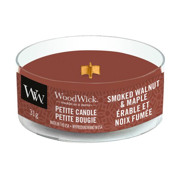 Vela petite woodwick - SMOKED WALNUT & MAPLE