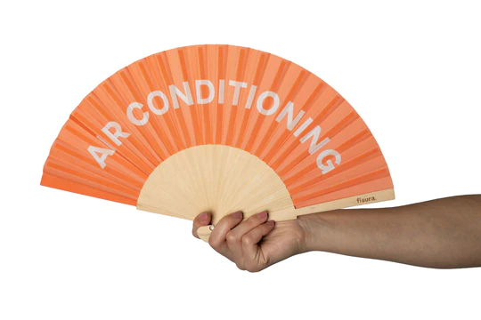Abanico AIR CONDITIONING (Naranja) - Fisura