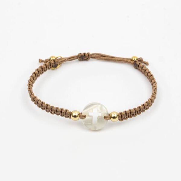 Pulsera Macramé Cruz Arena