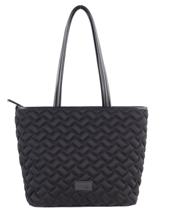 Maxi Shopper Emboss Negro Cacharel