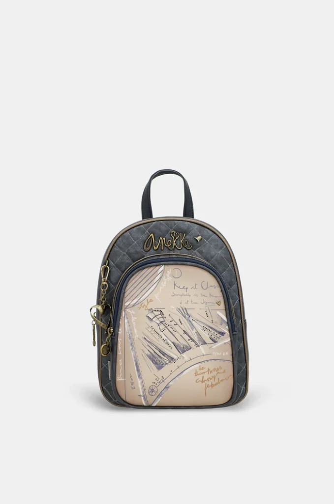 mochila con bolsillo frontal studio