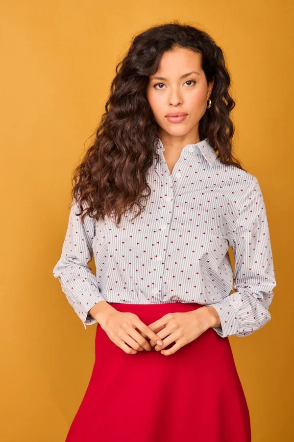 camisa nieve rayas azul 2