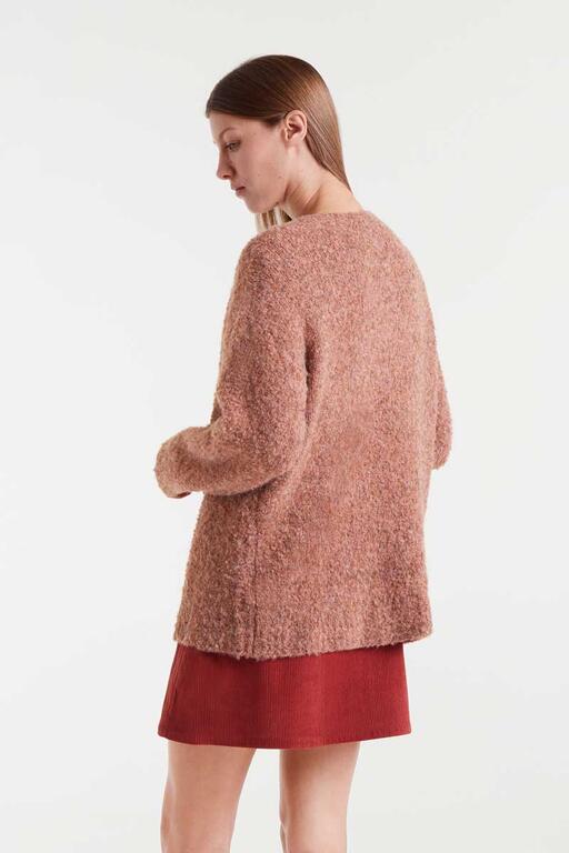 chaqueta larga textura camel 2