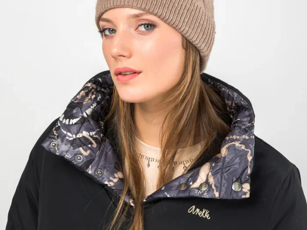 gorro punto beige detalles 2