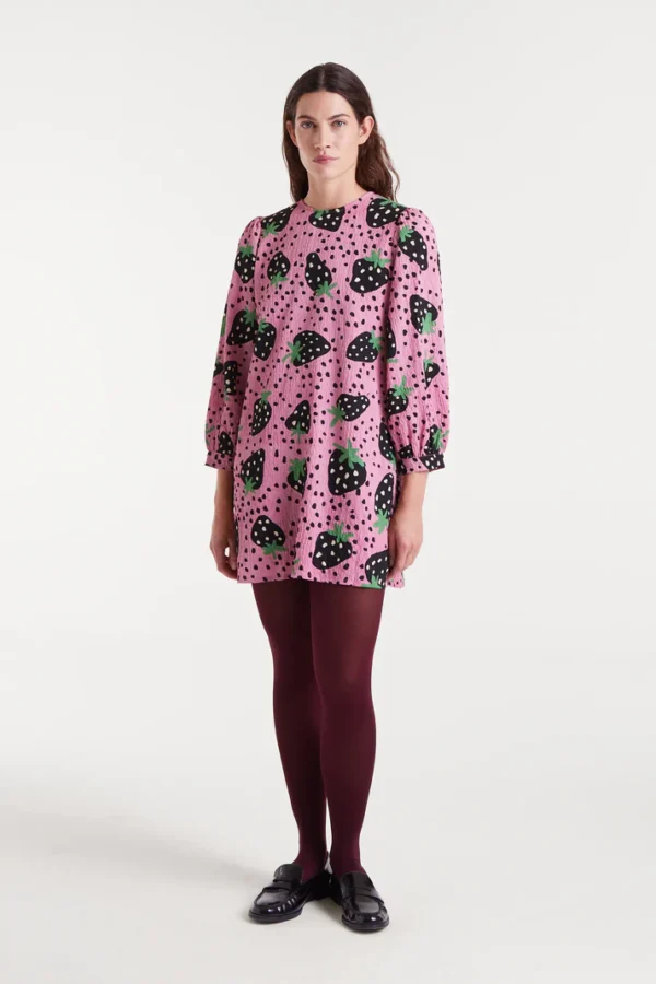 vestido corto morango big