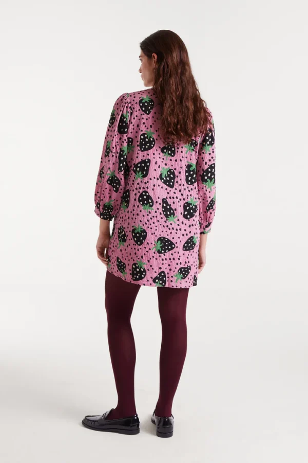 vestido corto morango big 3