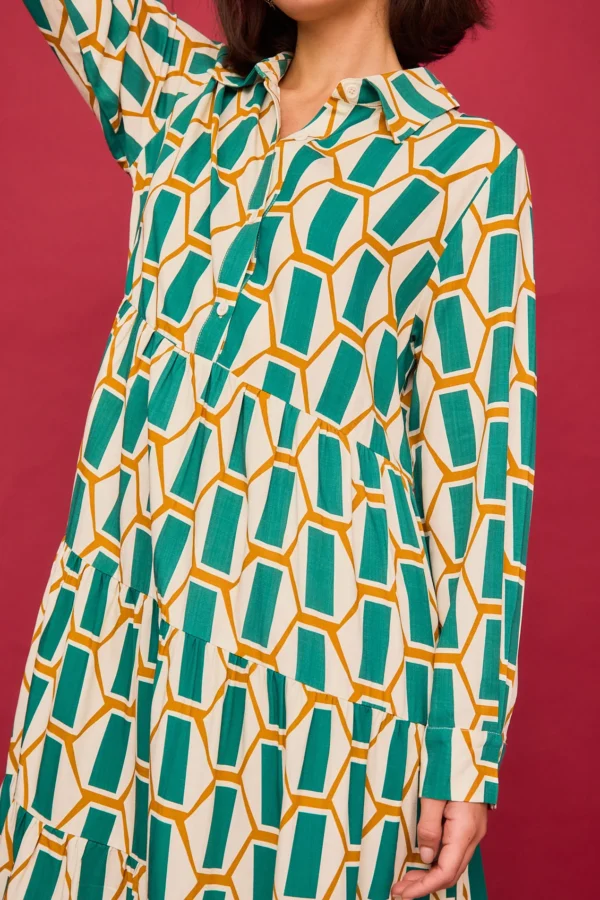 vestido largo fuego verde smile 4