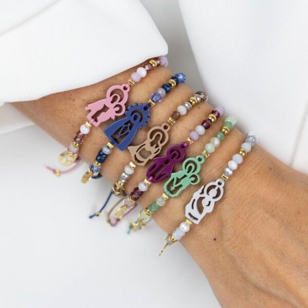 virgen maria pulsera colorines 2