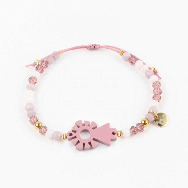 virgen maria pulsera colorines