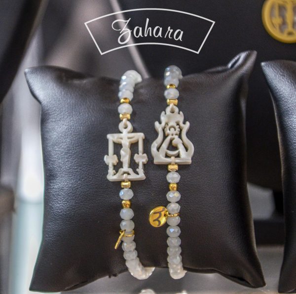 PULSERAS NIÑO NIÑA COMUNIÓN CRISTO Y VIRGEN